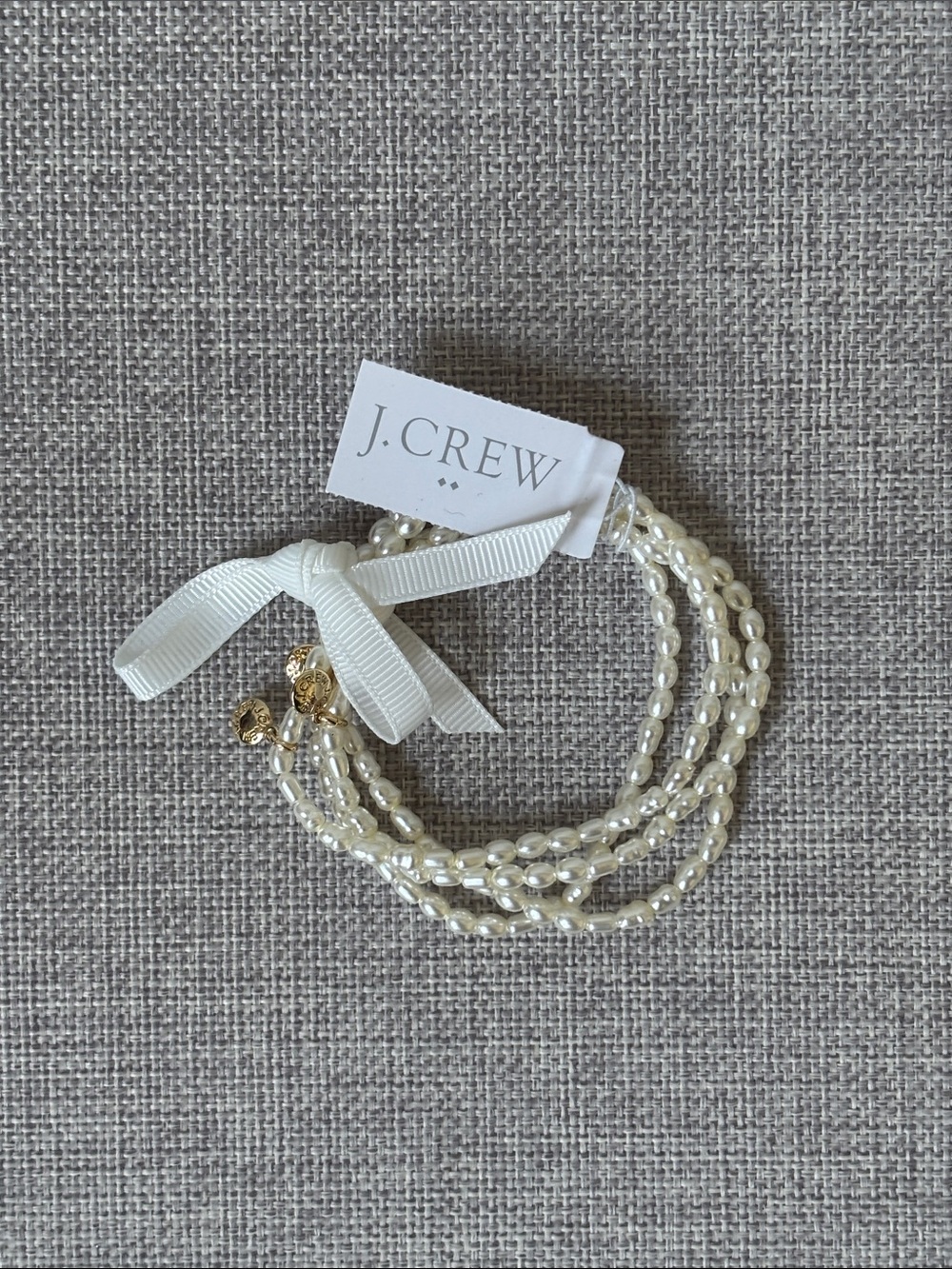 JCREW pearl beaded stretch bracelets pack-of-four